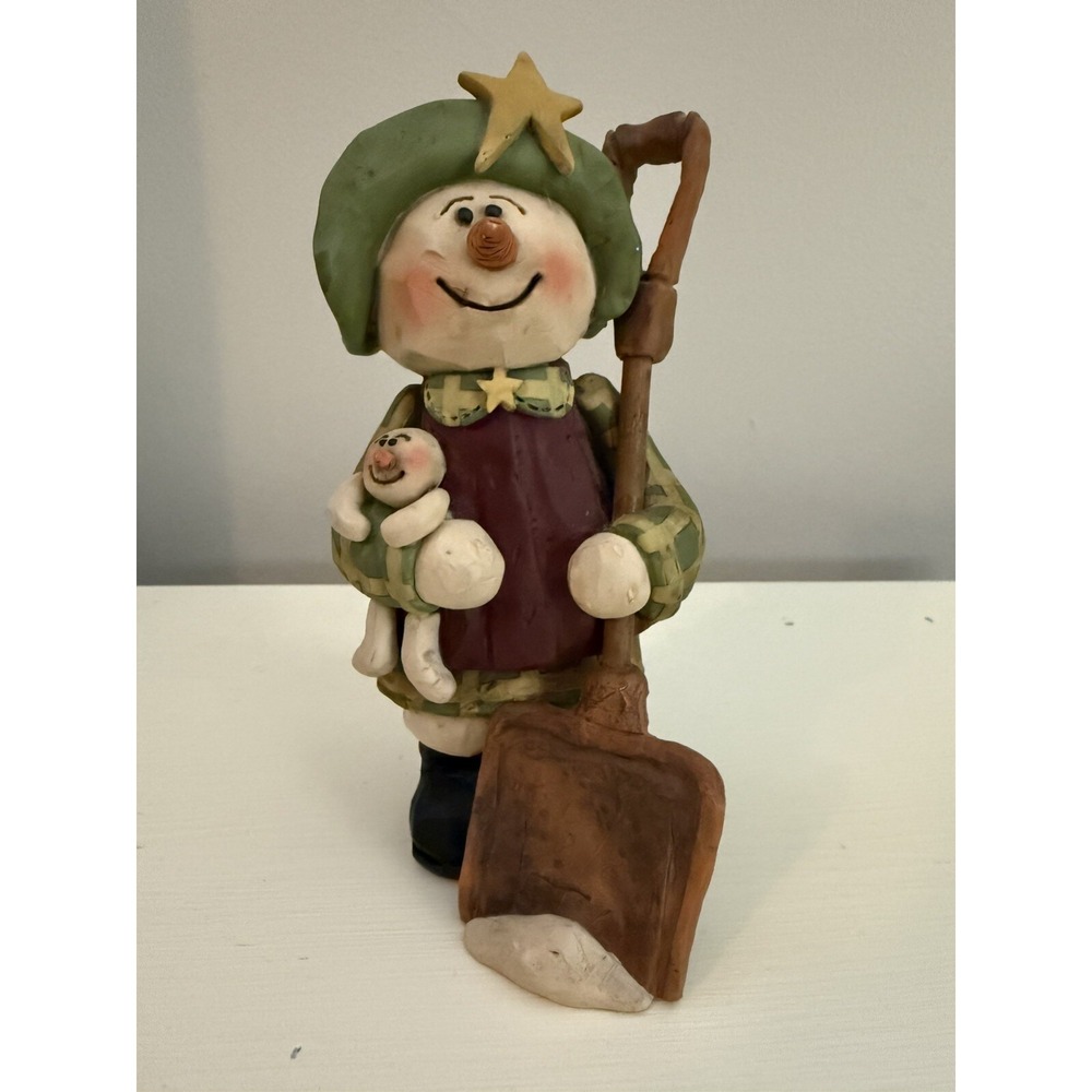 Blossom Bucket Suzi Skoglund 6.75" Snow Mommy w/Baby, Shovel, and Star Hat
